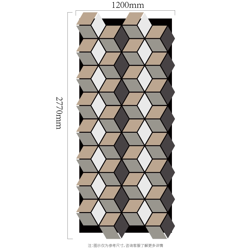 3D kub sütunlu modul MDF-on-PET akustik divar paneli